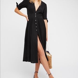 Love of My Life Midi Dress Black Size Lg